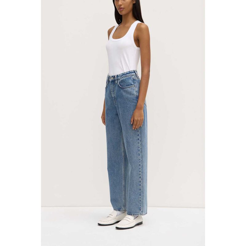 Assembly Label Robyn Scoop Neck Rib Tank White image number 3