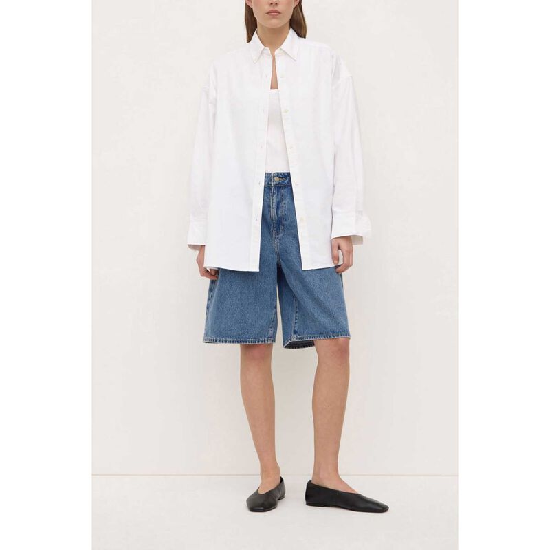 Assembly Label Ollie Oxford Long Sleeve Shirt White image number 3