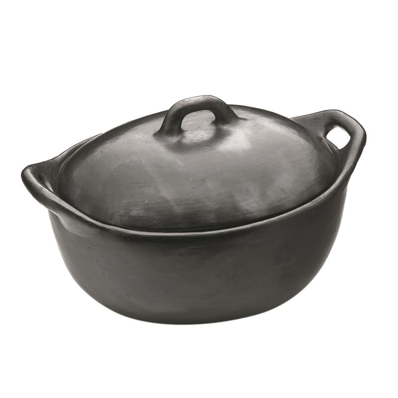 French Country La Chamba Oval Casserole Dish with  Lid (Size 3) image number 0