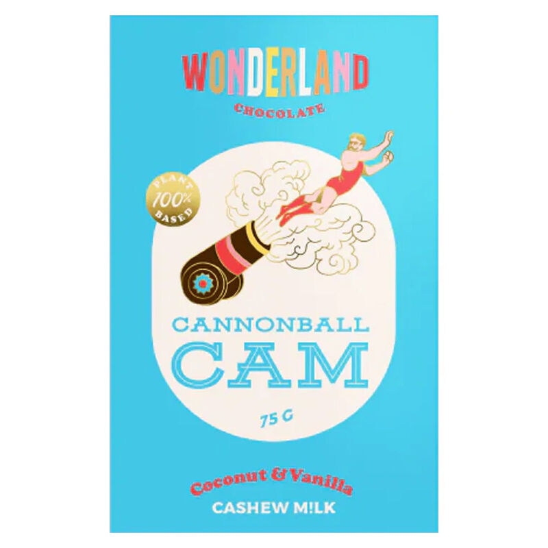 Wonderland Chocolate Coconut & Vanilla Cashew M!lk Chocolate image number 0