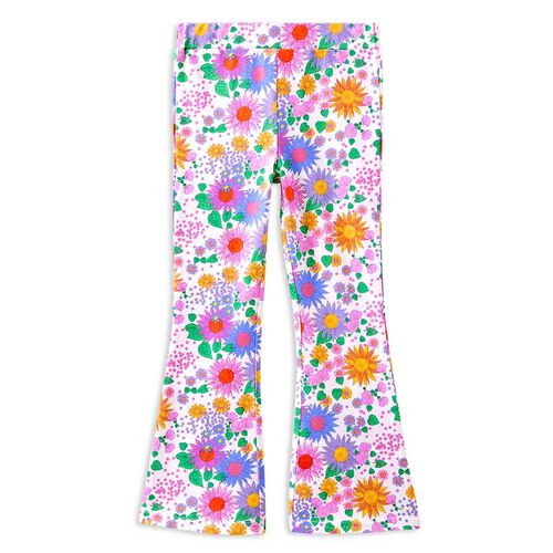 Milky Sunshine Floral Flared Legging