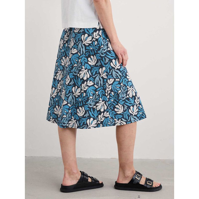 Seasalt Cornwall Rose Skirt Cut Out Seaweed Maritime image number 1