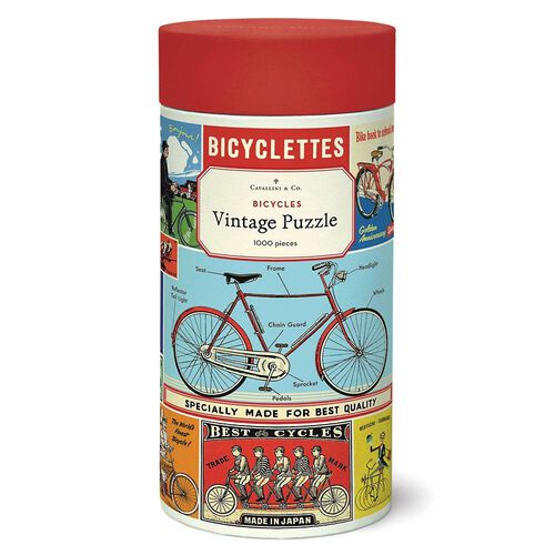 Cavallini Puzzle - Bicycles Vintage: 1000-piece