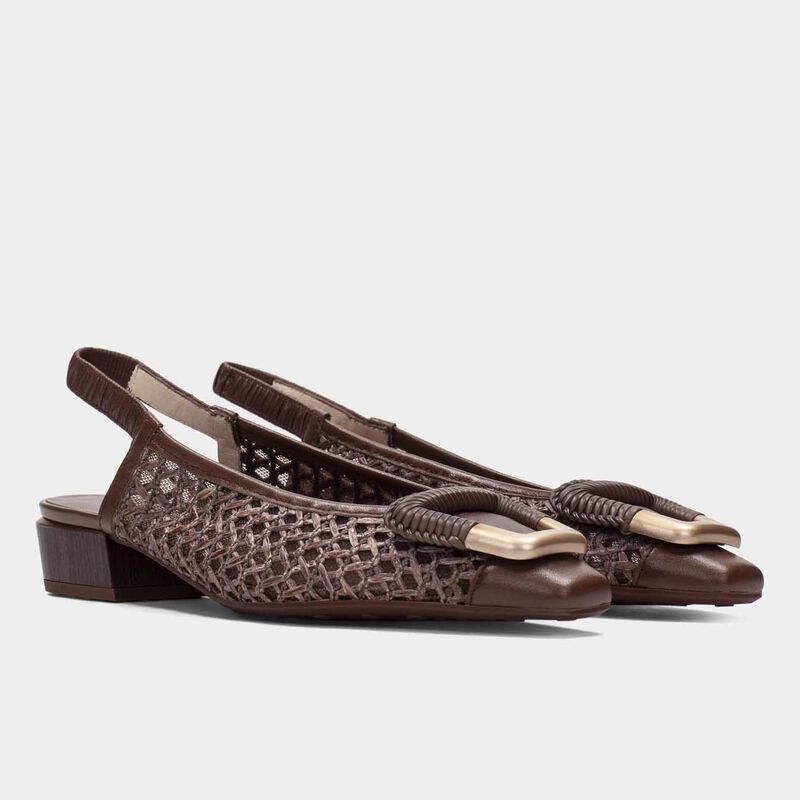 Hispanitas Azucena Raffia Slingback image number 1