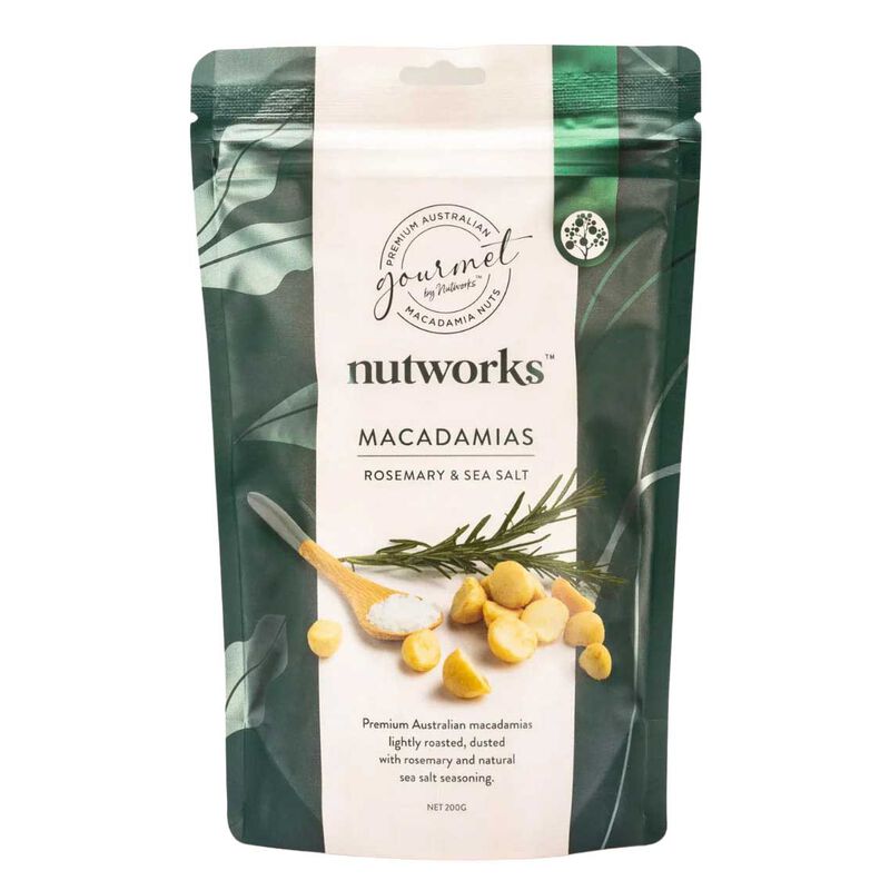 Nutworks Rosemary & Sea Salt Macadamias 75g image number 0