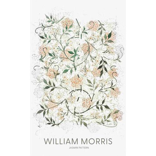 William Morris Jasmine A2 Framed Print, Contemporary Black Frame