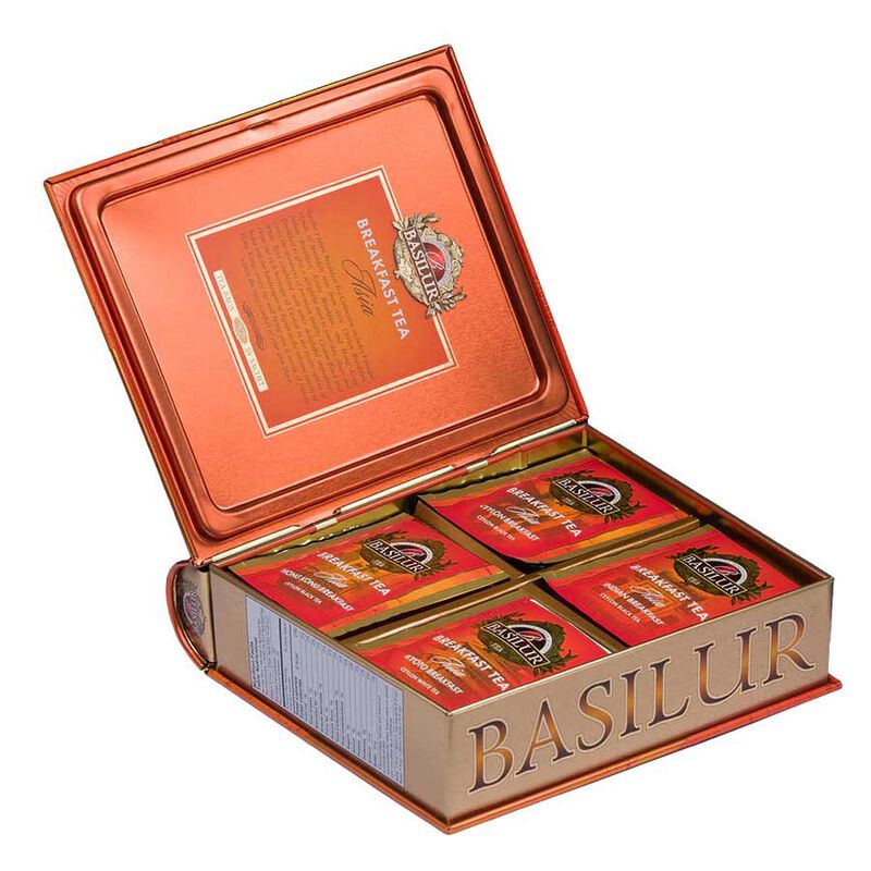 Basilur Book Tin 32 Enveloped Teabags - Asia Breakfast Tea image number 1