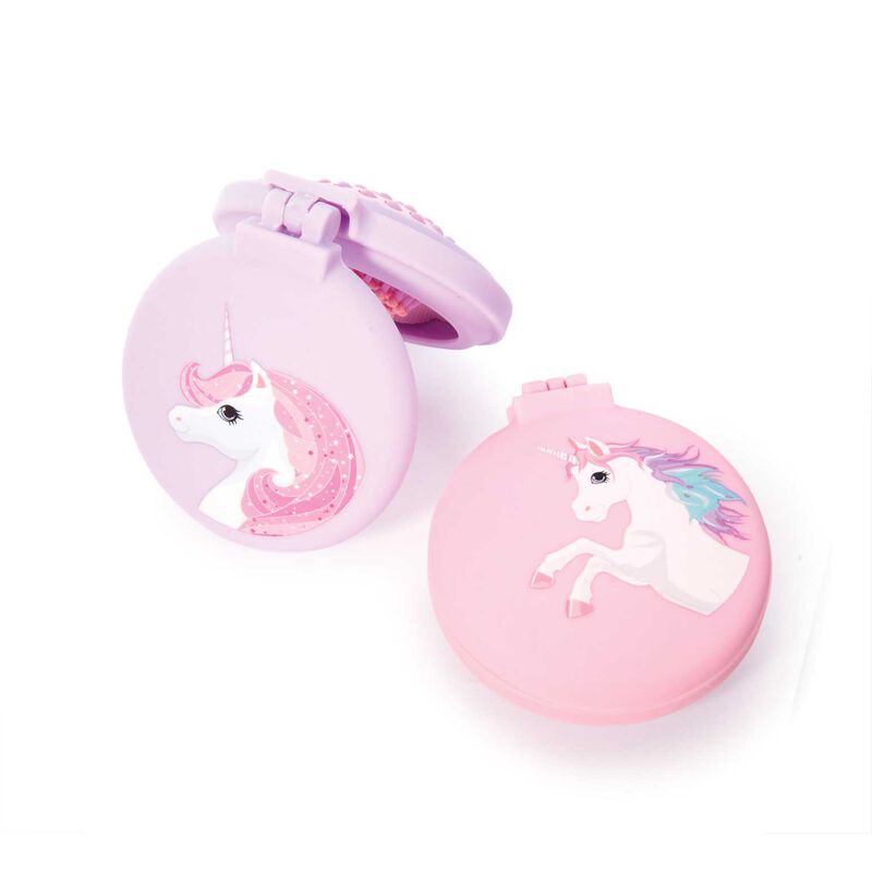 Discovery Zone Unicorn - Compact Hairbrush- Assorted image number 0