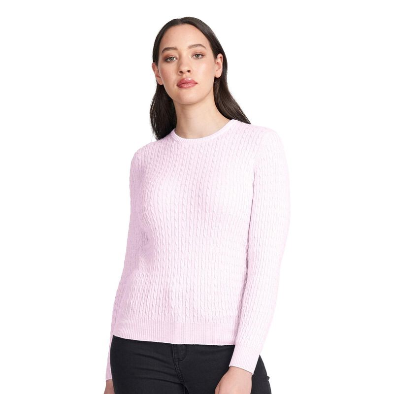Royal Merino Cable Crew Neck Jumper image number 2