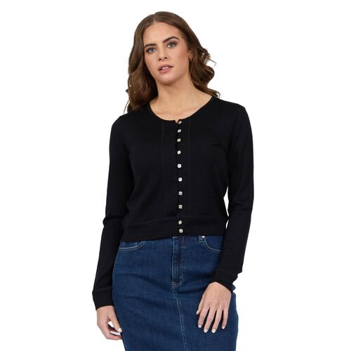 Vassalli 100% Merino Cropped Cardi