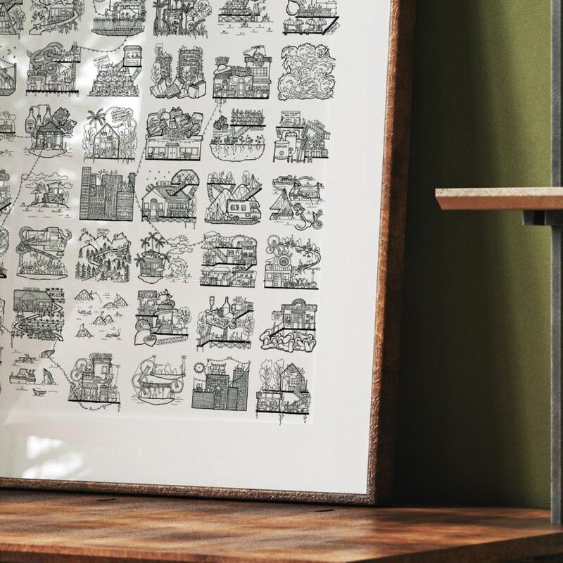 Ellie Compton Forty Nine Moments Unframed Print 540x540 image number 3