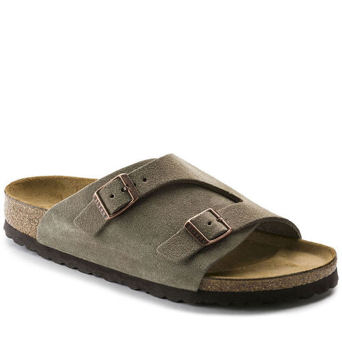 Birkenstock Z&uuml;rich Suede Taupe Regular Width Sandal