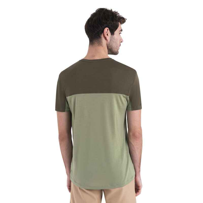 Icebreaker Mens Merino 125 Cool-Lite Sphere III SS Tee Colour Block image number 8