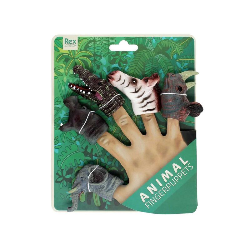 You Monkey Animal Finger Puppets (Set Of 5) - Safari image number 1
