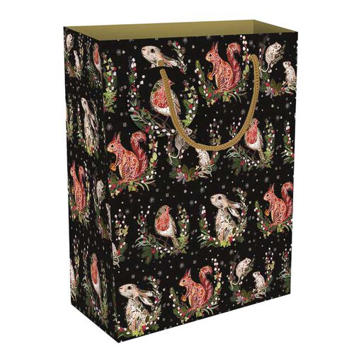Museums & Galleries Wild Press Woodland Christmas Large Gift Bag