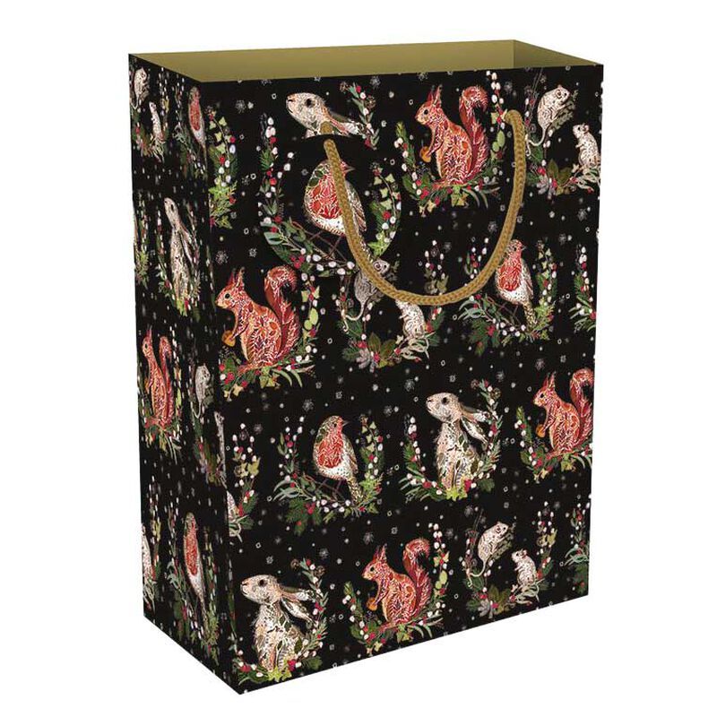Museums & Galleries Wild Press Woodland Christmas Large Gift Bag image number 0