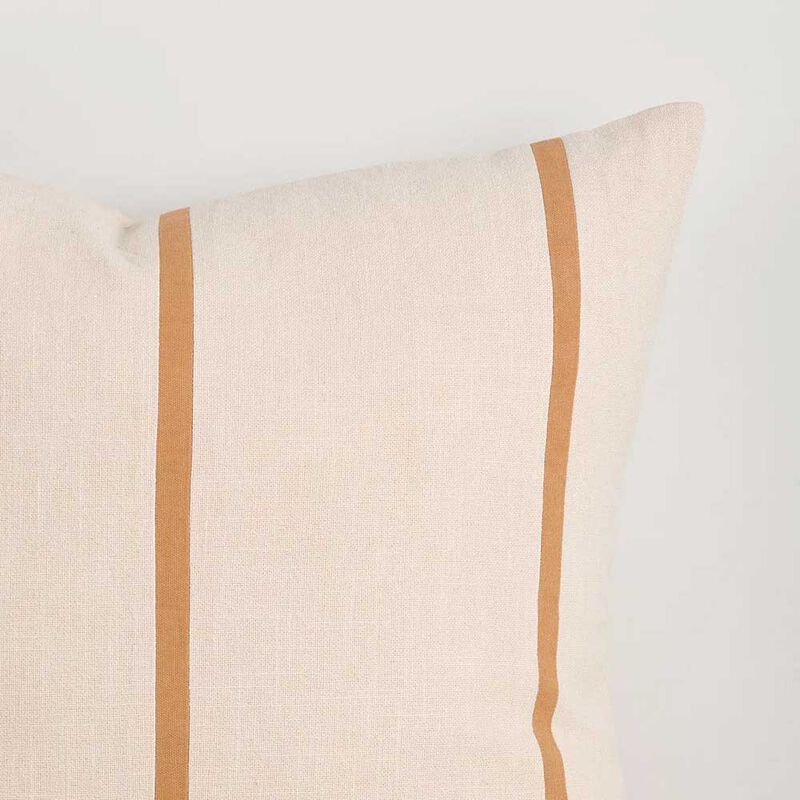 Baya Otis Cushion With Feather Inner 55x55cm - Oat/Caramel image number 2