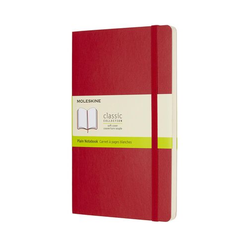 Moleskine Notebook Large Plain S.Red Soft