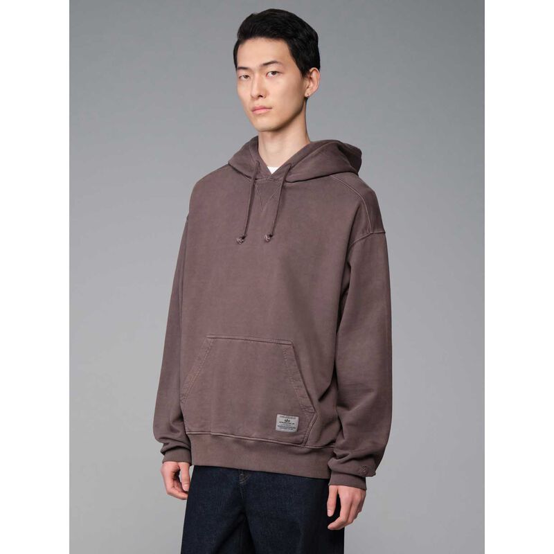 Alpha Industries Essential Hoodie Relaxed Fit Sweatshirt (Freight) image number 2