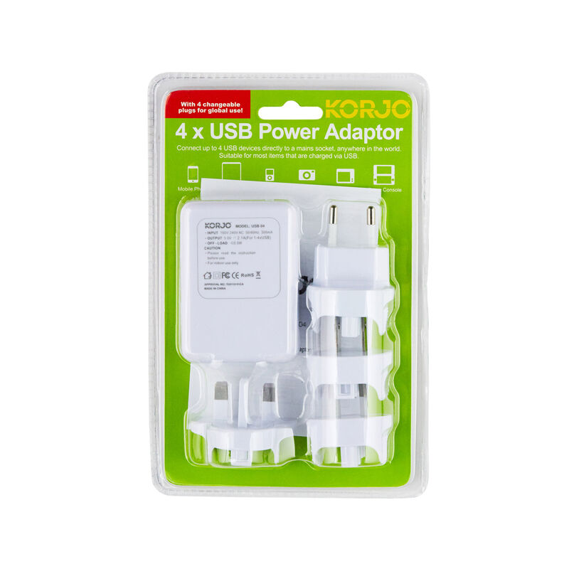 Korjo Adaptor 4 Port USB Power Hub image number 0
