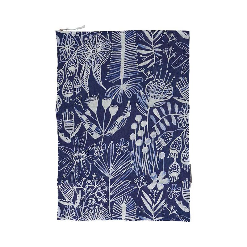 Annabel Trends Linen Laundry Bag - Navy Natives image number 1