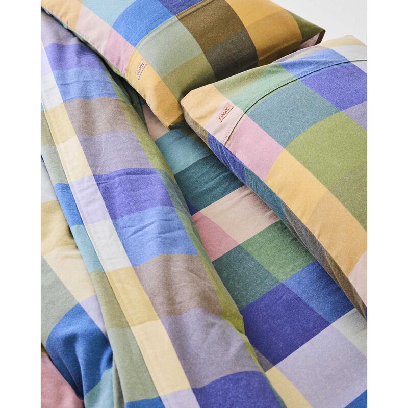 Kip&Co Bellevue Tartan Flannelette Fitted Sheet image number 2