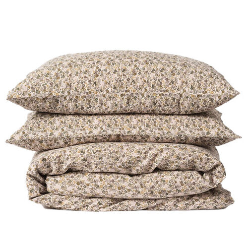 Città Wildflower Linen Duvet Cover Ivy/Multi SK 265x210cm