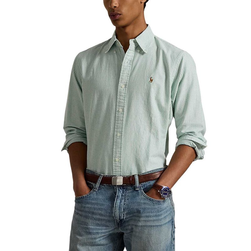 Polo Ralph Lauren Custom Fit Striped Oxford Shirt image number 0
