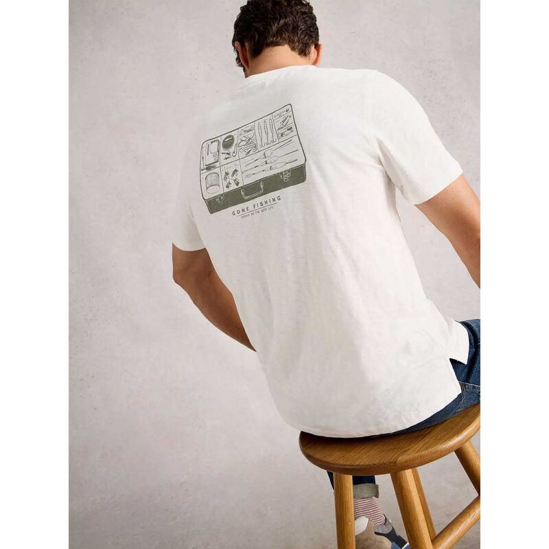 White Stuff Abersoch Graphic Gone Fishing Tee image number 1