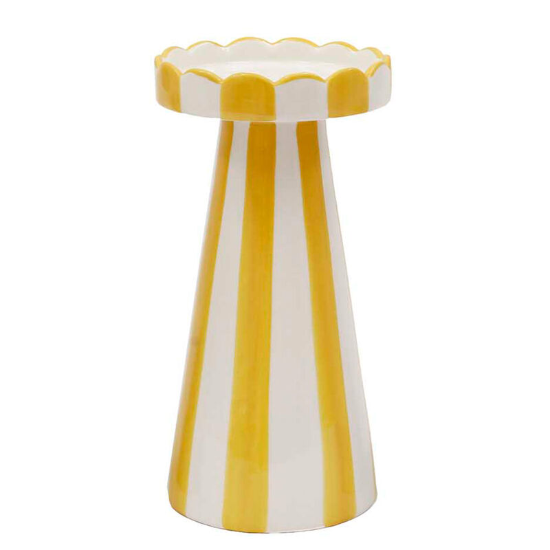 SIL Interiors Stripe Pillar Candle Holder 20cm image number 4