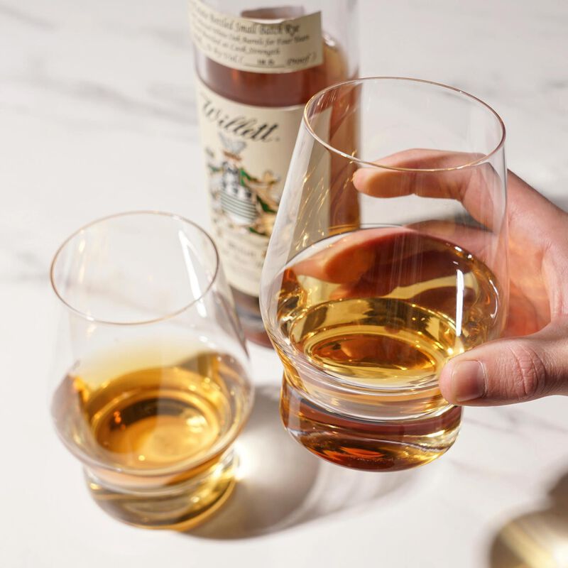 Heavy Base Crystal Whiskey Glasses by Viski® image number 3