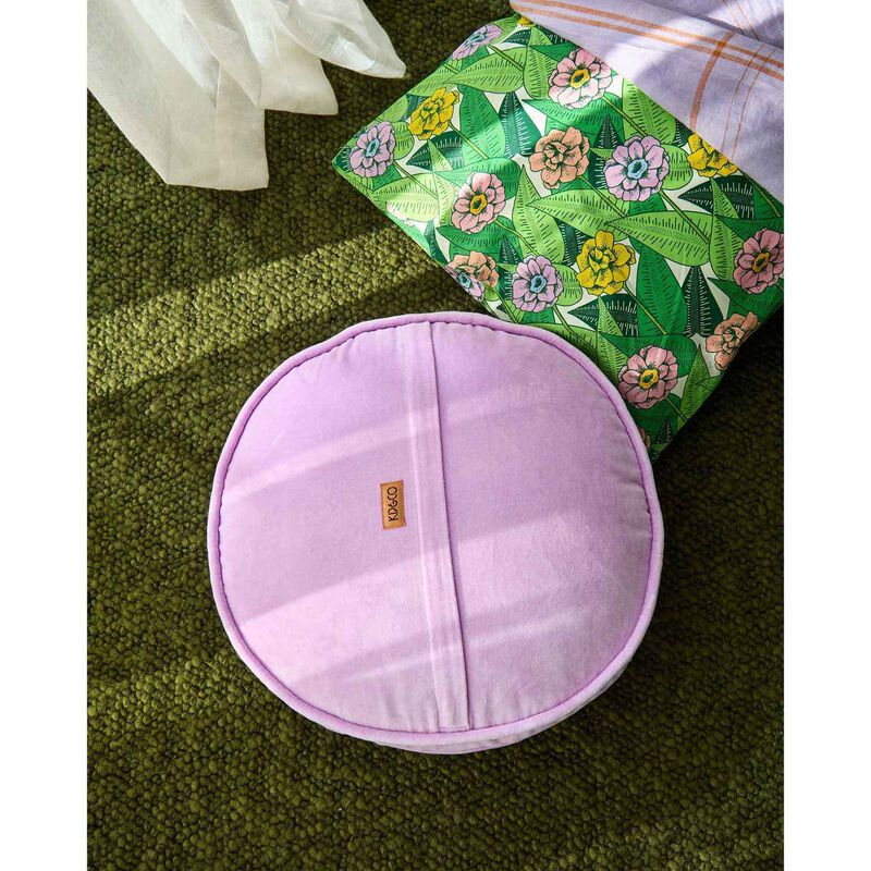 Kip&Co Lilac Velvet Pea Cushion image number 2