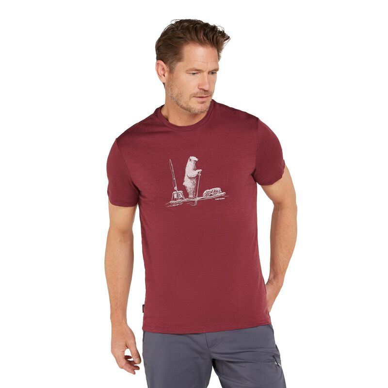 Icebreaker M Merino 150 Tech Lite SS Tee Polar Paddle image number 0