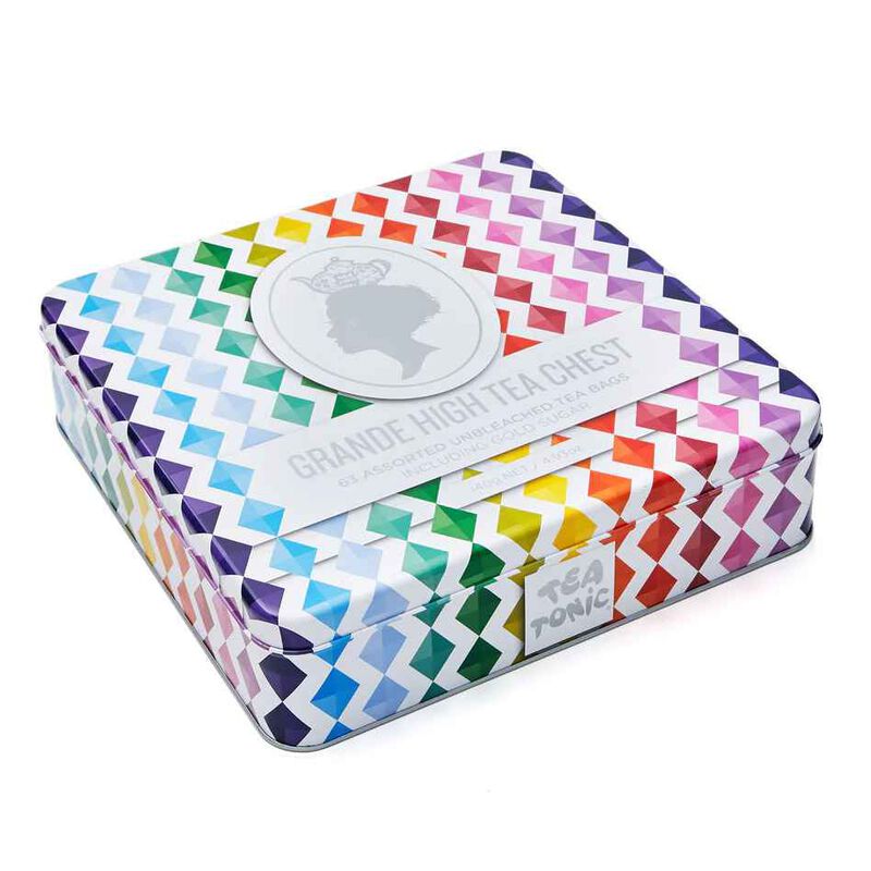 Tea Tonic Grande High Tea Chest - 63 Teabags + Mini Gold Sugar image number 1