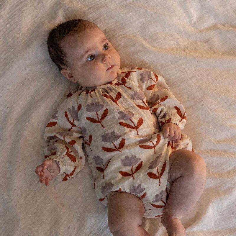Nature Baby Meadow Bodysuit Muslin image number 1