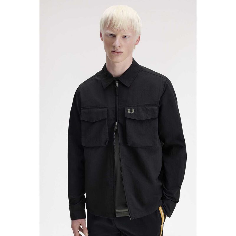 Fred Perry Ripstop Pocket Overshirt image number 2