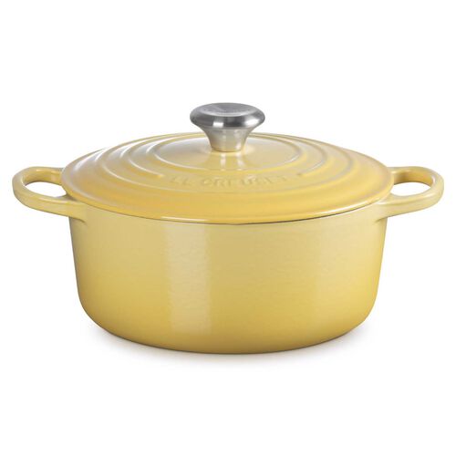 Le Creuset Signature Round Casserole 24cm - Camomille SS Knob