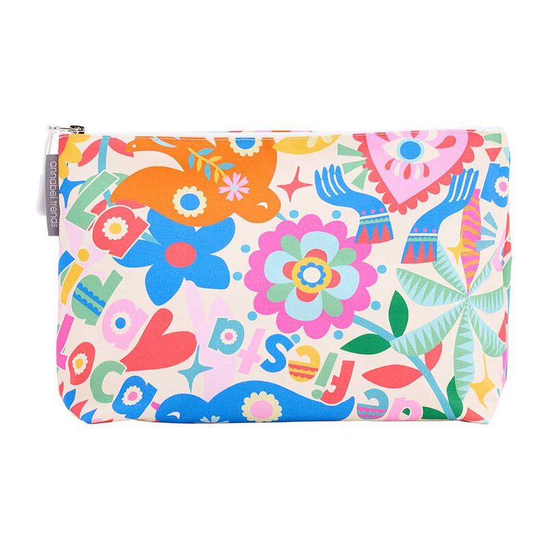 Annabel Trends Cotton Cosmetics Bag Large - Fiesta image number 0