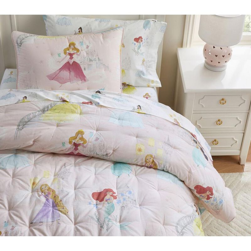 Pottery Barn Kids Disney Princess Castles Comforter image number 0