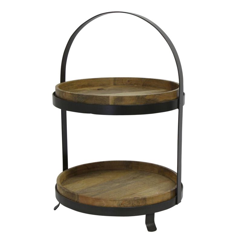 French Country Ploughmans Cake Stand Large 2 Tier image number 0