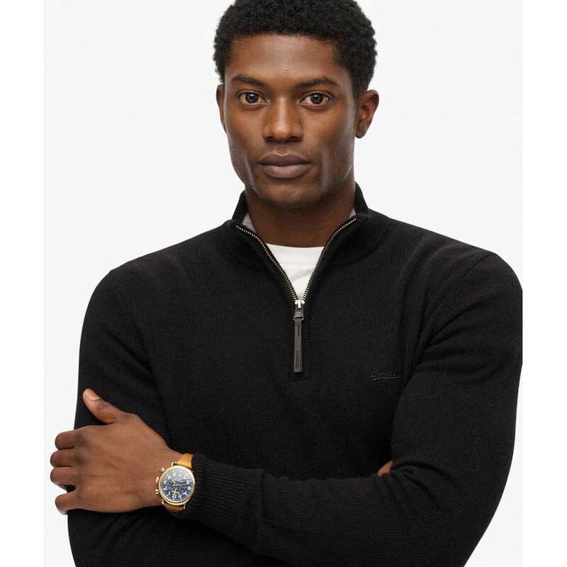 Superdry Wool Blend Half Zip Jumper image number 2