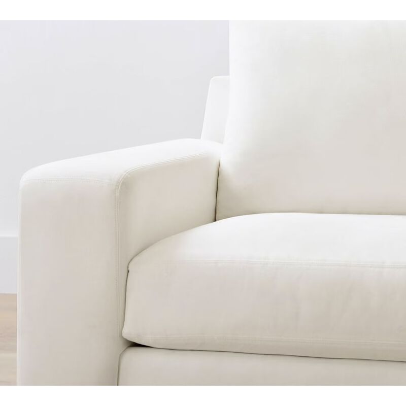 Pottery Barn Big Sur Square Arm Sofa Left Arm Loveseat Chaise Sectional image number 1