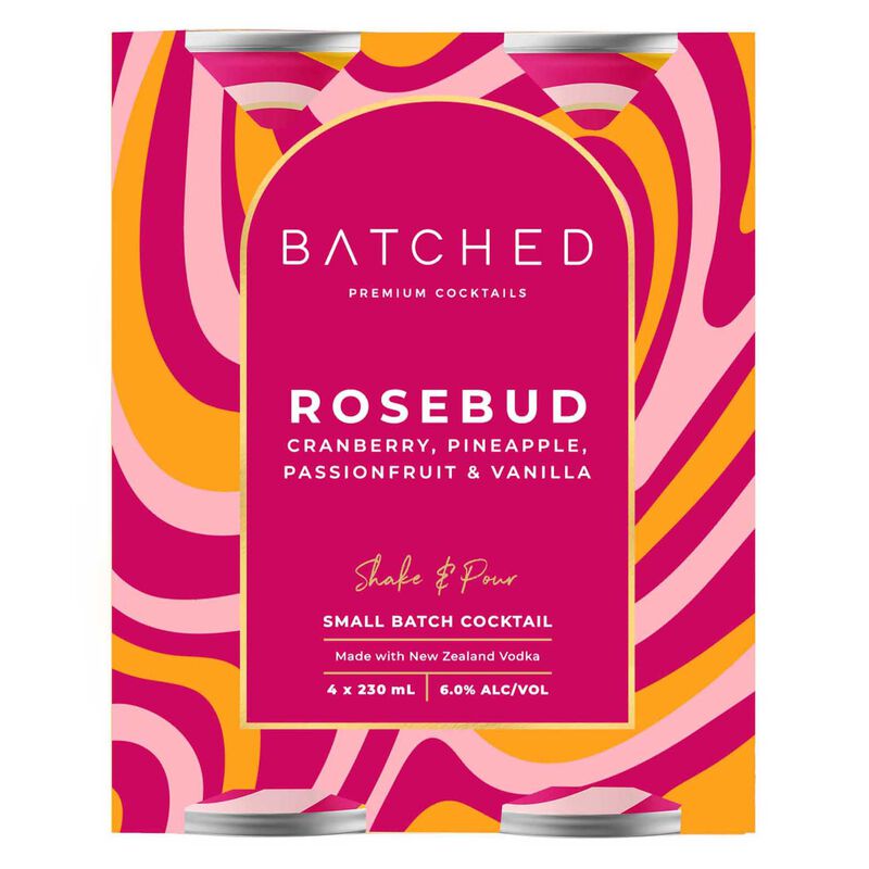 Batched Rosebud Cocktail 6% 4 x 230ml image number 0
