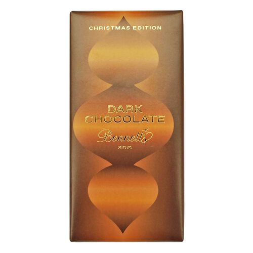 Bennetts of Mangawhai Christmas Collection Dark Chocolate Bar 60g