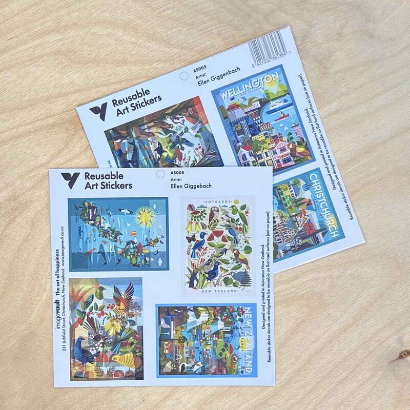 Ellen Giggenbach New Zealand Art Stickers image number 2