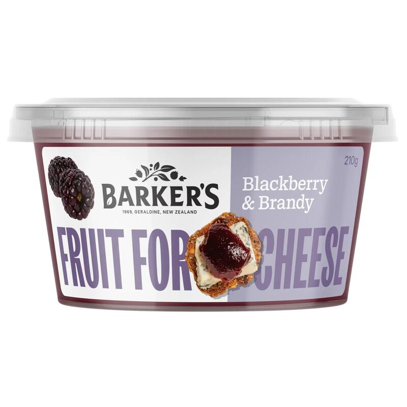 Barker's Fruit for Cheese Blackberry & Brandy 210g image number 0