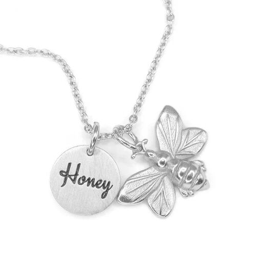 Little Taonga Honey Bee Necklace Silver