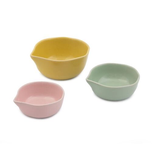 Jamie Oliver Big Love Stoneware Pinch-Me Pots Set Of 3 Gift Boxed