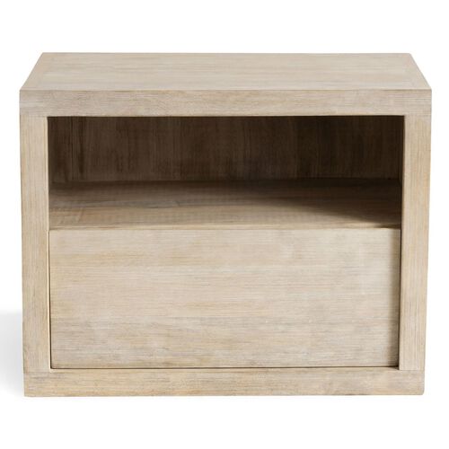 Pottery Barn Cayman Bedside Table Mango Wood