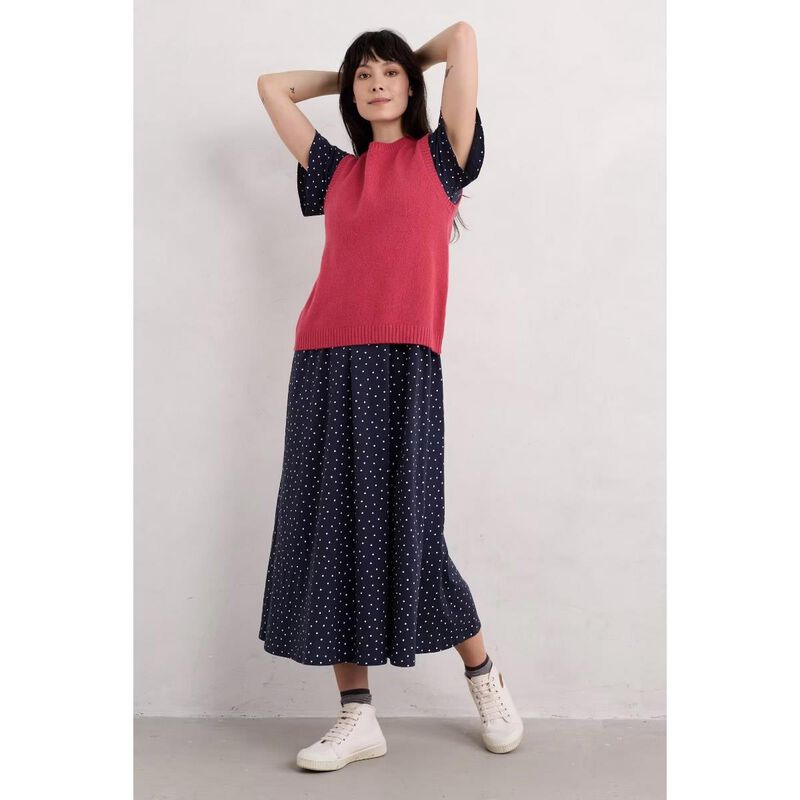 Seasalt Cornwall Chateaux Dress (Half Sleeve) Rustic Spot Maritime image number 3
